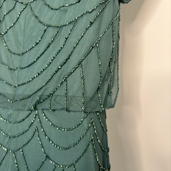 Adrianna Papell Beaded Blouson Gown - Picture 8 of 9